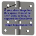 2-Pack Door Saver 3 Hinge Pin Door Stop in Satin Nickel Finish (Free Shipping) 730541012346  292514912783